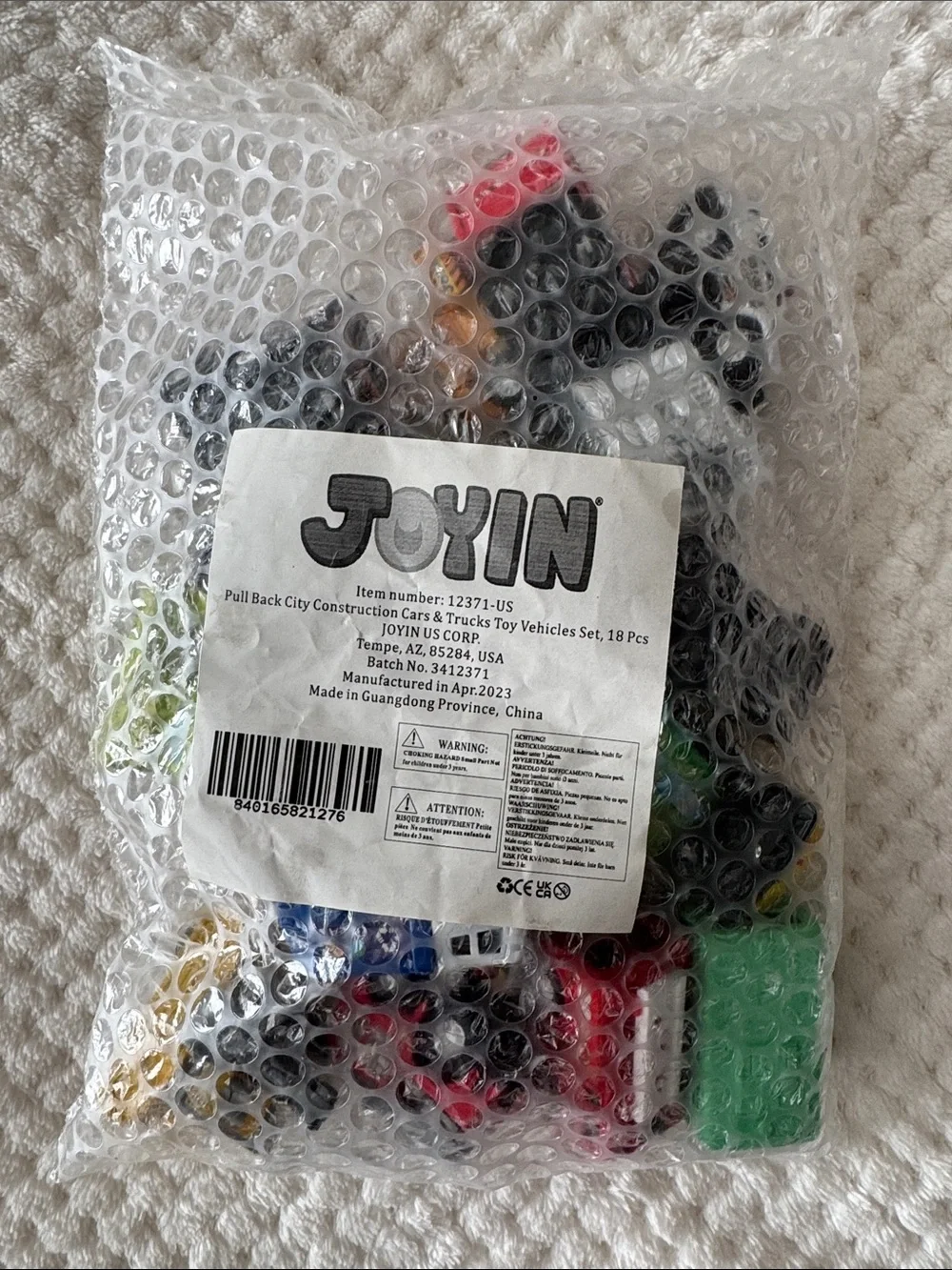 🚧 🆕 JOYIN Pull-Back Construction Vehicles Set – 18 Pieces 🚧